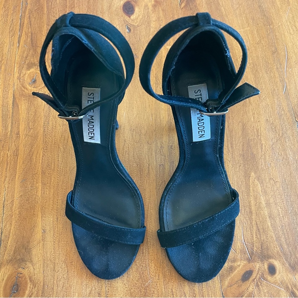 Steve Madden Real Love Black Heels Size 6